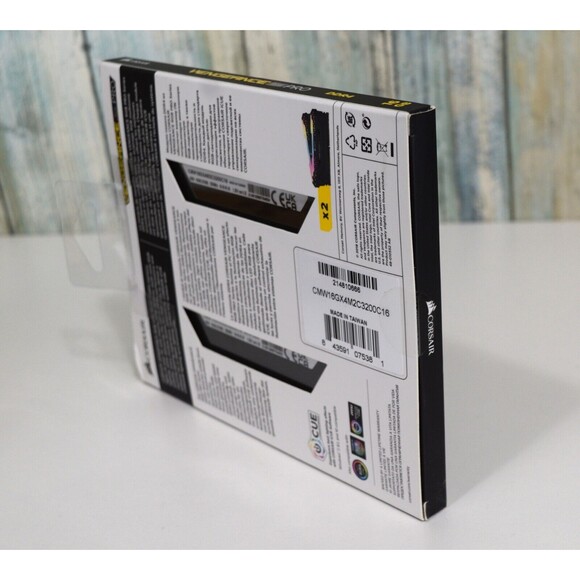 Corsair 3200 MHz RGB 16GB DDR4 SDRAM - Black CMW16GX4M2C3200C16 - Picture 6 of 7